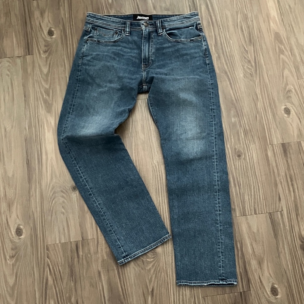 Revtown Automatic Classic Blue Denim Jeans distressed look